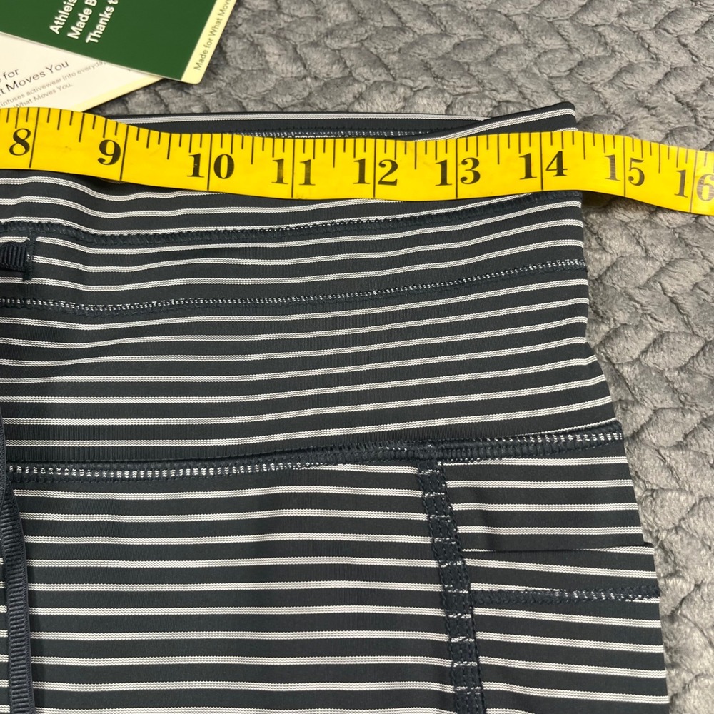 Halara Leggings Womens Navy Blue Striped Pockets Drawstring Large - Picture 6 of 8